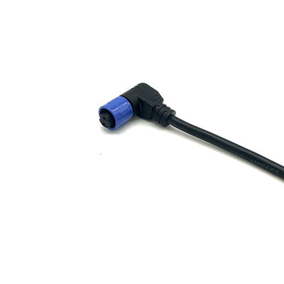 Nylon M12 Male Female Connector L90  Multi Pin Electric Customized Length