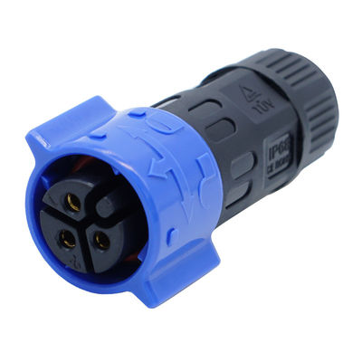 Waterproof M25 4 pin fast push pull 40A connector female plug male socket power connectors