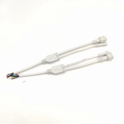 One to Three  Waterproof Y Connector IP68 2 Core Cable Connector