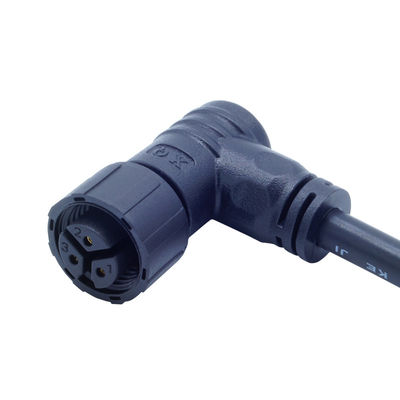 PA66 Screw Type Waterproof Connector M16 Elbow Head for Electrical Power IP68