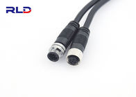 Metal Waterproof DC Plug Male Female Cable Wire Connector Nut Locking