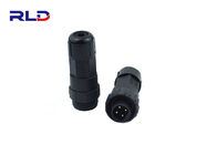 Assembly Type Circular Power Connector , Electric Push Locking Waterproof Electrical Connectors 120v