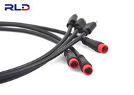 Black Waterproof Cable Wire Electric Bike Connectors Led For Ebike Accessories