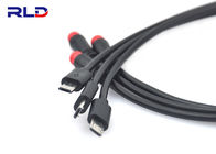 Black Waterproof Cable Wire Electric Bike Connectors Led For Ebike Accessories