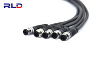 Electrical Waterproof DC Plug , Led Strip Connector Waterproof 2 Pin Plug Metal Nut Type