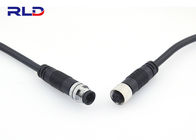 Electrical Waterproof DC Plug , Led Strip Connector Waterproof 2 Pin Plug Metal Nut Type