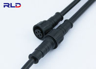 Copper Alloy Power Cable Connector , 2 Pin IP67 Waterproof Injector Connector