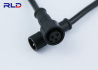 Copper Alloy Power Cable Connector , 2 Pin IP67 Waterproof Injector Connector
