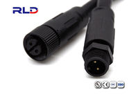 Nylon PA66 Material 3 Pin LED Connectors , Waterproof Power Cord Connector