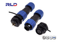 Plastic Waterproof Plug Connector SP13 IP67 IP68 2 3 4 5 7 Pin PVC TPU External Mold