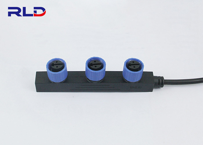 LED Screen Waterproof 2 Pin Plugs , Waterproof Electrical Connectors 12V
