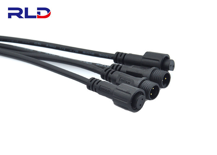 12 Volt 2 Wire Waterproof Plug , Male Female Small Waterproof