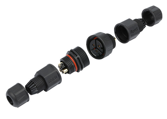 Circular PVC Jacket Waterproof Cable Joints IP68 Cable Connectors