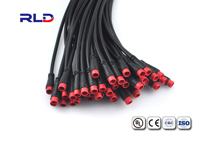 Share Electric Bike Small Waterproof Wire Connectors , Socket Wire M8 Waterproof Connector Cable