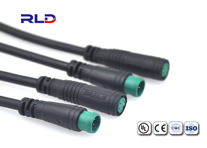 Ebike 2 Pin Waterproof Connector Plug M8 IP65 Power Cable Connector