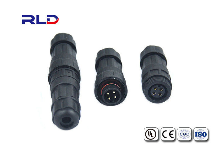 4Pin Waterproof Circular Connectors With Screw Fixing Male Female Connector