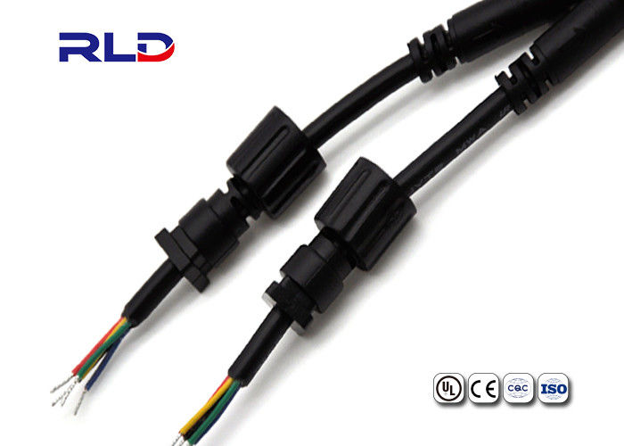 Waterproof Circular M8 M10 IP67 IP68 Pole Cable Connector
