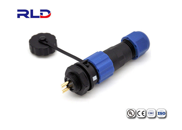 Industrial Waterproof Plug Connector Threaded Plastic Female SP1310 SP13 IP68