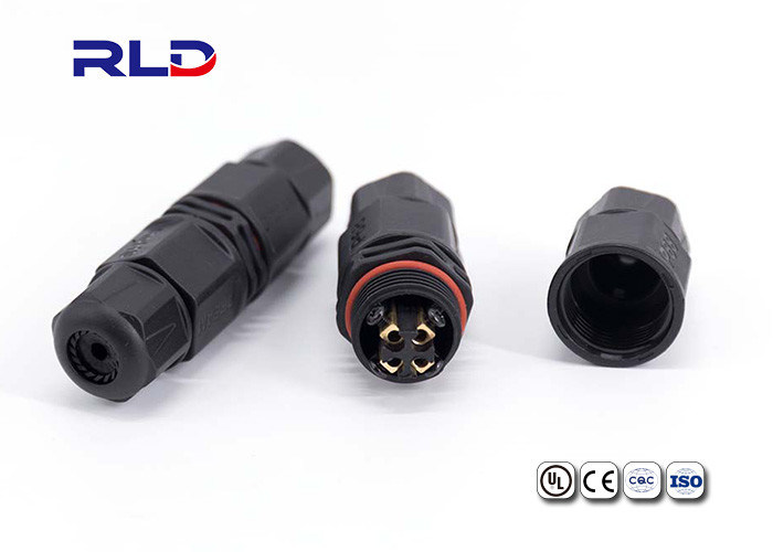 Waterproof Outdoor Lighting Connectors 3 Pin Screw Connector