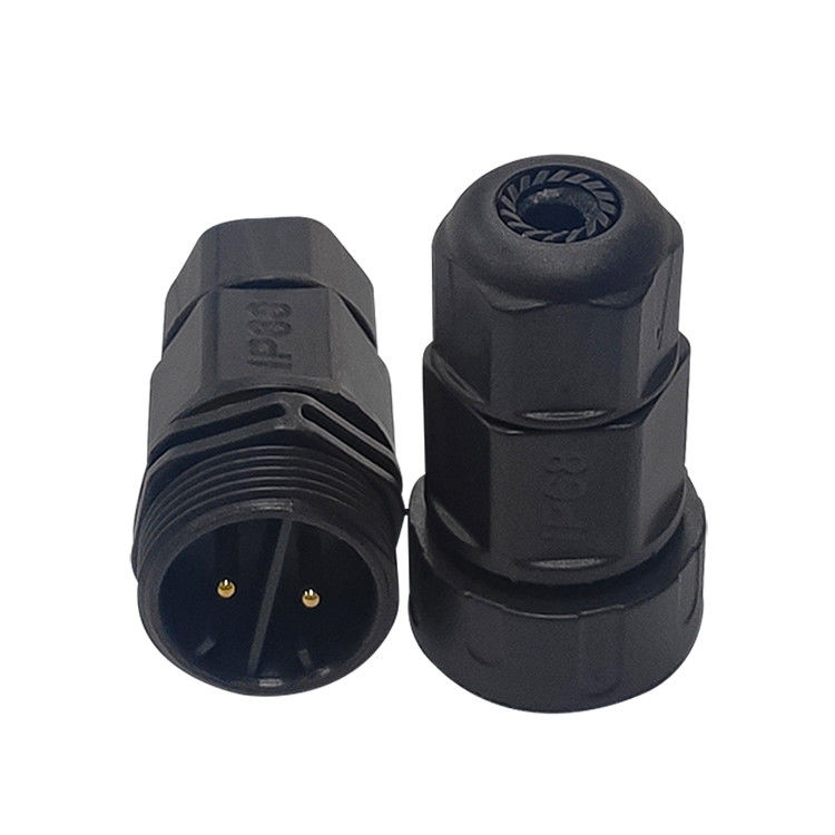 Screw Type M20 Waterproof LED Connectors Male Female 2 Pin 3 Pin 4 Pin