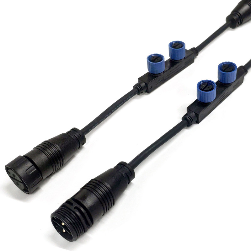 Male Female Waterproof Cable Connector m15 m12 m8 2 Pin F Type
