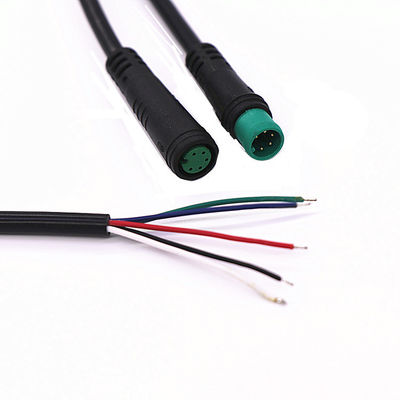 M8 M7 M6 Waterproof Circular Connectors AWG22 AWG24 5pin Male Straight