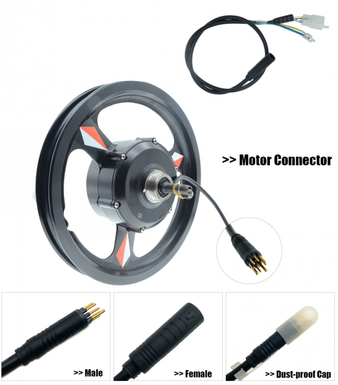 Electric Bicycle Motor Extension Cable 9 Pin Ebike Connector