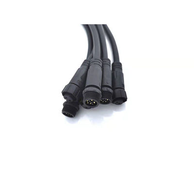 Injection Molded M12 8 Pin Female Connector , Outdoor Power Connector 15A