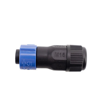 Self Lock Waterproof Car Electrical Connectors , M16 3 Pin Ip67 Connector