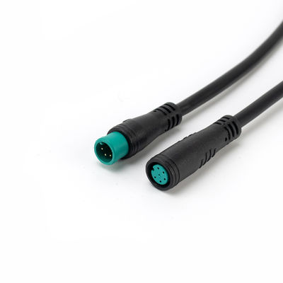 Black Y Shaped Wire Connector , IP67 M8 Mini Waterproof Connector