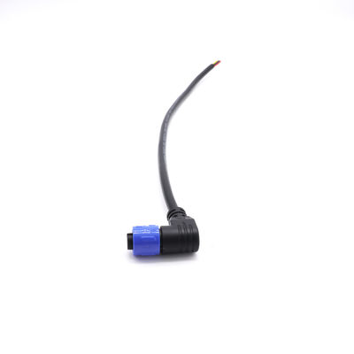 Nylon Black Waterproof Plug Connector Ip68 4 Pin  Self Locking