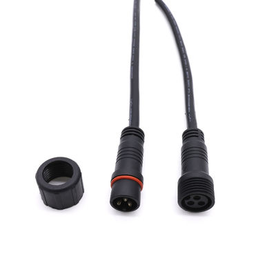 Male Female Screw Type Cable Connector , IP67 2 Pin Waterproof LED Connector