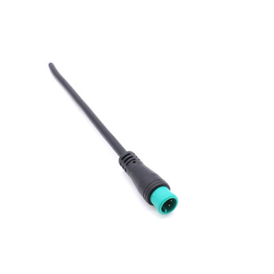PVC Waterproof Cable Connector Black M8 6 Pin IP65 Ebike Use