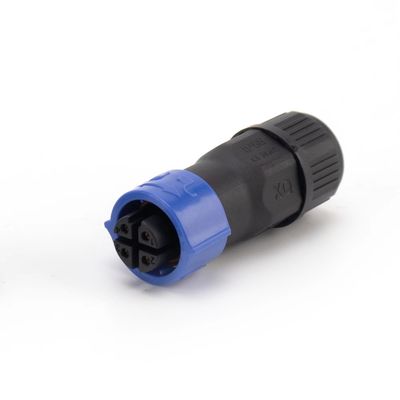 Circular Electrical Through Panel Electrical Connectors 3pin M16 Adapter Type