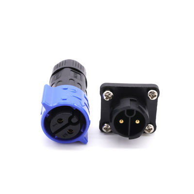Straight Panel Mount Circular Connector , 3 Pin Panel Mount Connector 18AWG Gauge
