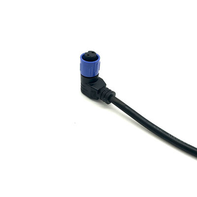 Nylon M12 Male Female Connector L90  Multi Pin Electric Customized Length