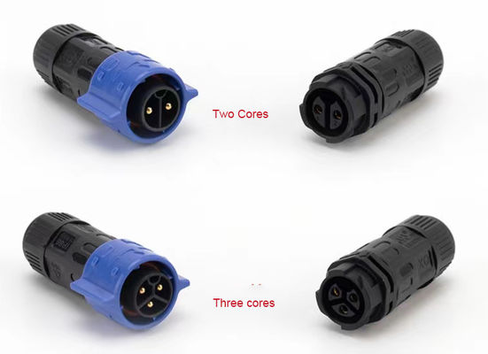 Black Waterproof Plug Connector M20 PA66 Outdoor LED Plug Connector