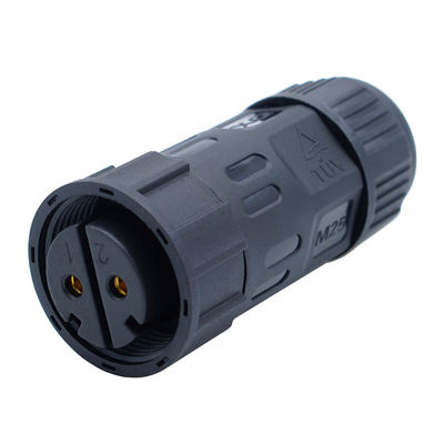 Black Waterproof Plug Connector M20 PA66 Outdoor LED Plug Connector