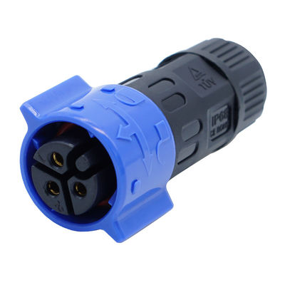 250V 10A Nylon Electronic M12 Waterproof Connector 2-5P IP67 Rating Customized