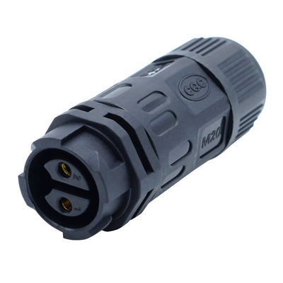 250V 10A Nylon Electronic M12 Waterproof Connector 2-5P IP67 Rating Customized