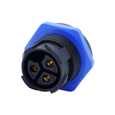 250V 10A Nylon Electronic M12 Waterproof Connector 2-5P IP67 Rating Customized