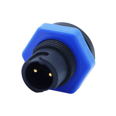 Male M12 Self-locking Panel Mount and Female Plug Waterproof IP67 Connectors