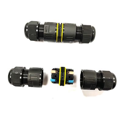 M25 Sraight IP68 Waterproof Power Connector 5 Pin Male Female Plug