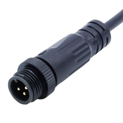Elbow Female Plug M12 IP68 Waterproof Screw Type Connectors for Outdoor LED Light