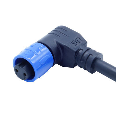 Elbow Female Plug M12 IP68 Waterproof Screw Type Connectors for Outdoor LED Light