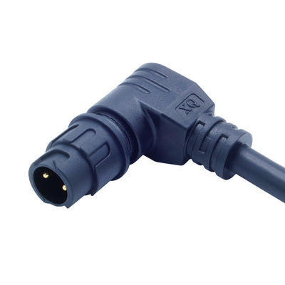 Elbow Female Plug M12 IP68 Waterproof Screw Type Connectors for Outdoor LED Light