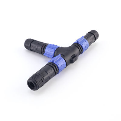 Industrial Plug IP67 T Shape M20 Waterproof Electric Push Lock Connector for Outdoor LED Light
