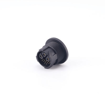 Customized IP67 Push Locking Panel Mount Plug M25 Outdoor LED Loight Waterproof Cable Connectors