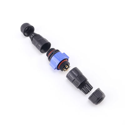 Customized IP67 Push Locking Panel Mount Plug M25 Outdoor LED Loight Waterproof Cable Connectors