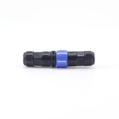 Customized IP67 Push Locking Panel Mount Plug M25 Outdoor LED Loight Waterproof Cable Connectors